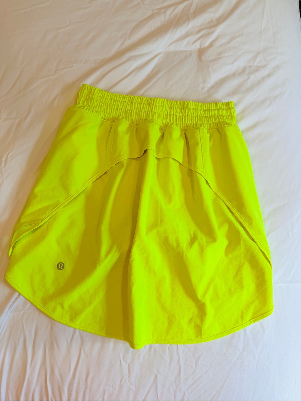 lululemon athletica Neon Yellow Athletic Skort Tall